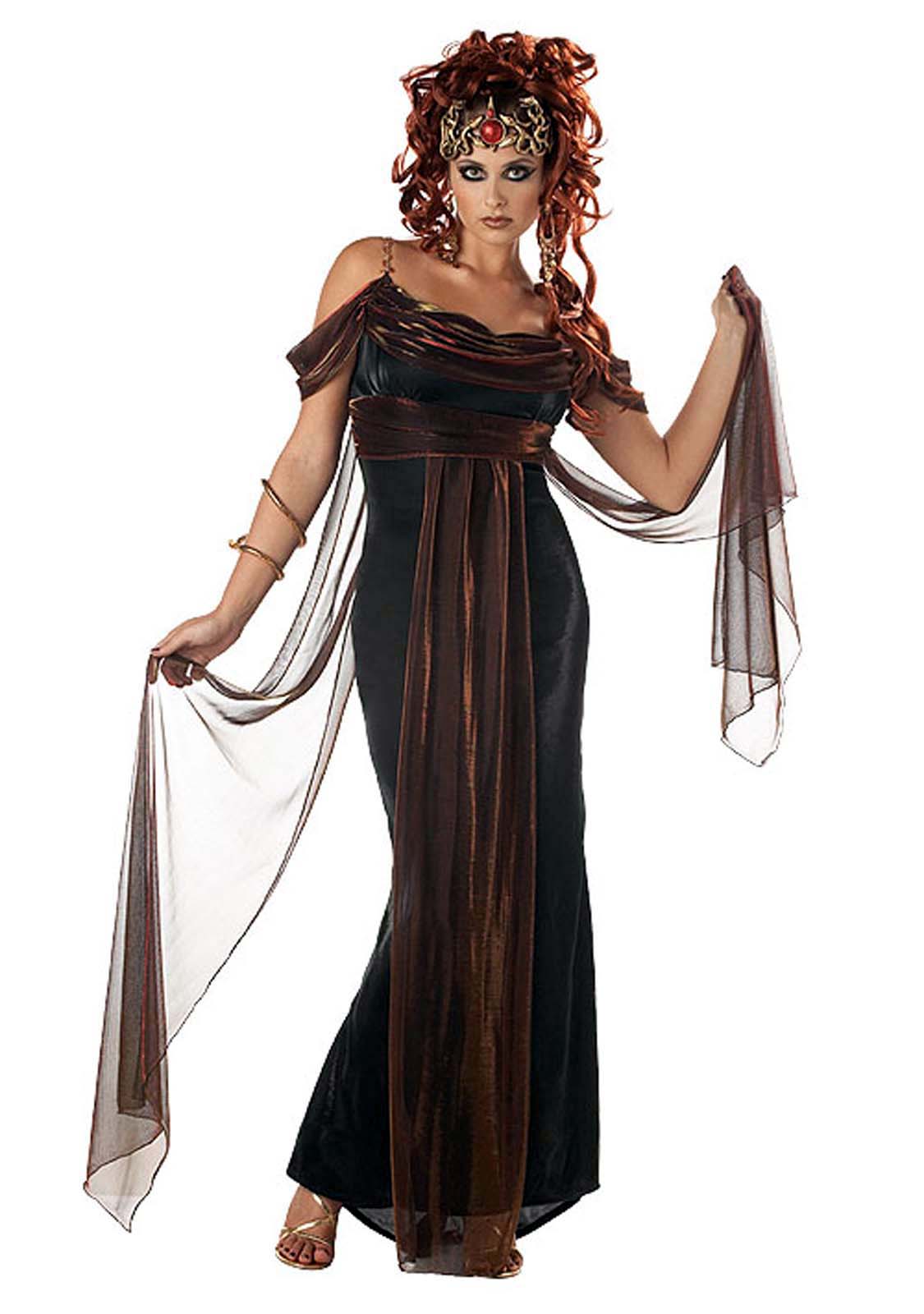 Medusa The Mythical Siren Greek Myth Adult Costume Crown Women S M L Xl Ebay 5317