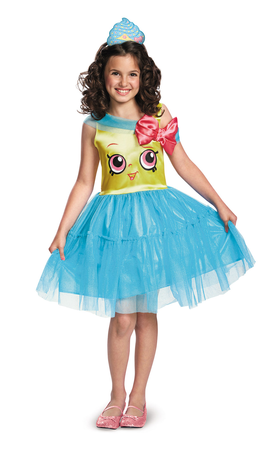 SHOPKINS Cupcake Queen Child Costume Dress Headband