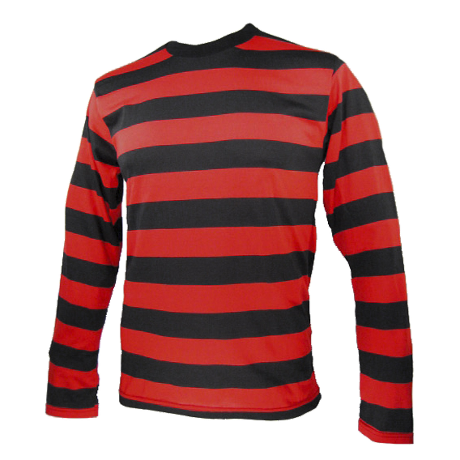 red and black stripped shirt