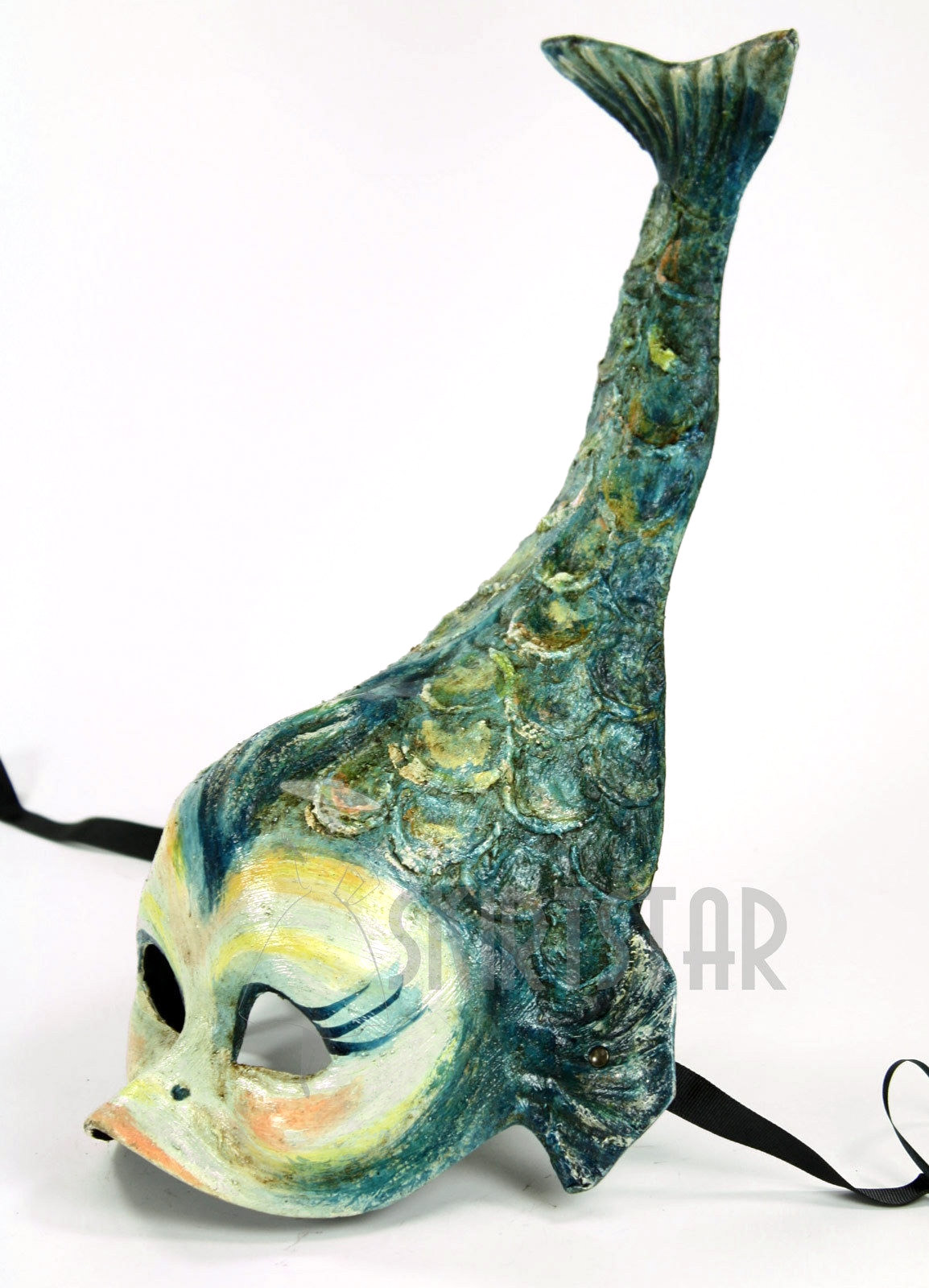 AUTHENTIC Mask MADE IN ITALY Fish Mermaid Ocean Costume Home