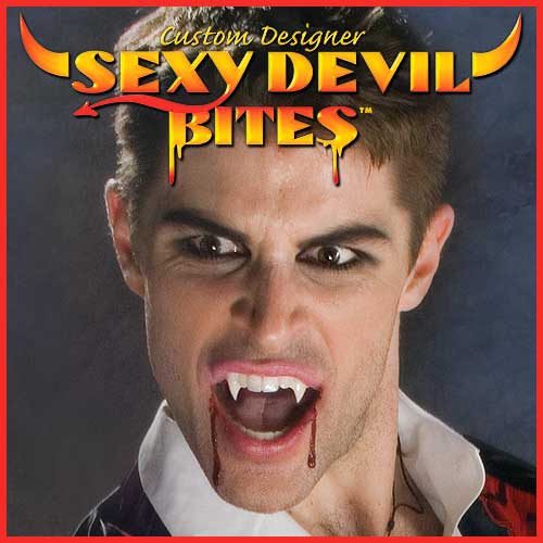 Sexy Bites Deluxe Custom Designer Devil Vampire Teeth Fangs Men Or Women S M L