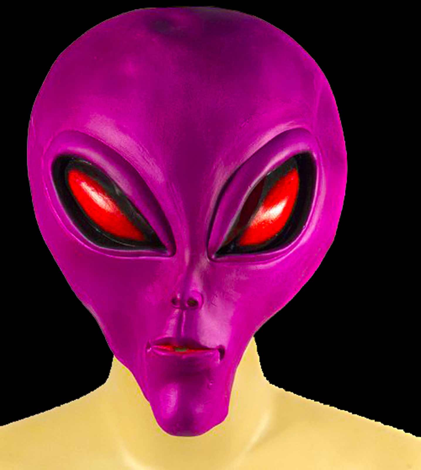 Alien Ufo Extra Terrestrial Et Latex Full Mask Costume Prop Purple Black Light Ebay