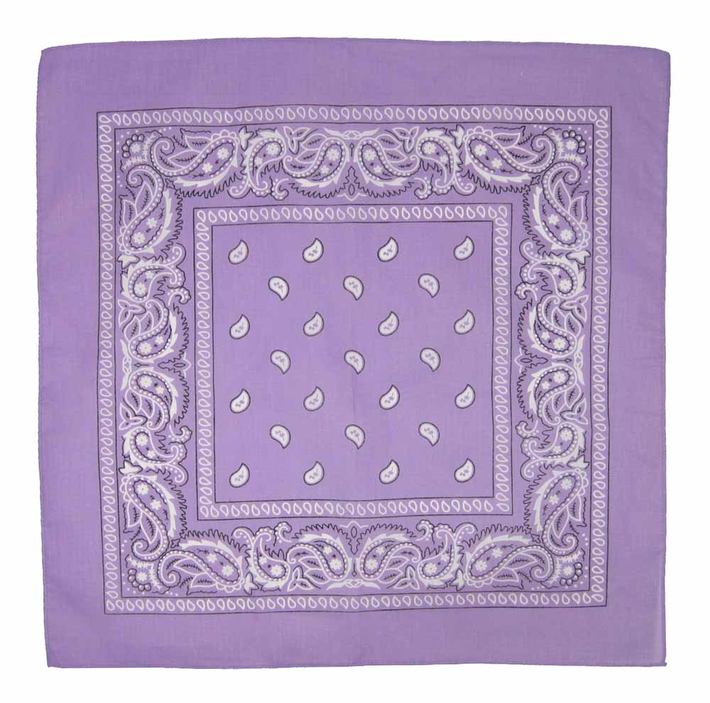 Paisley Lavender Purple Bandana Bandanna 22" eBay