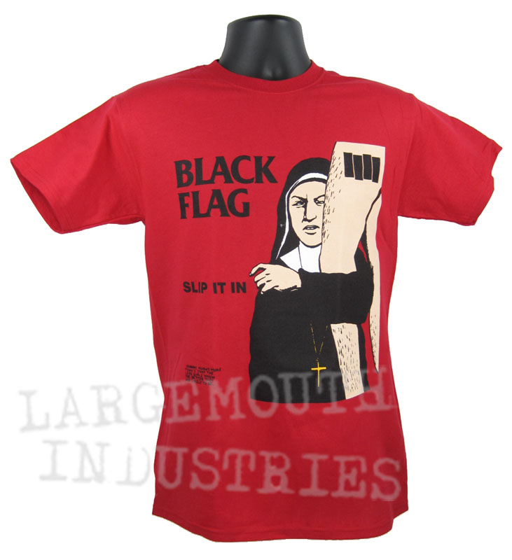 BLACK FLAG Slip It In Old School PUNK TShirt RED eBay