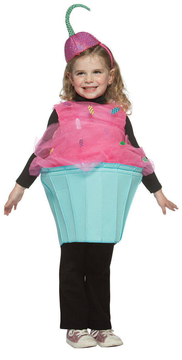 Cute Children's CUPCAKE Girl Costume CHILD Toddler Size 3 4 eBay