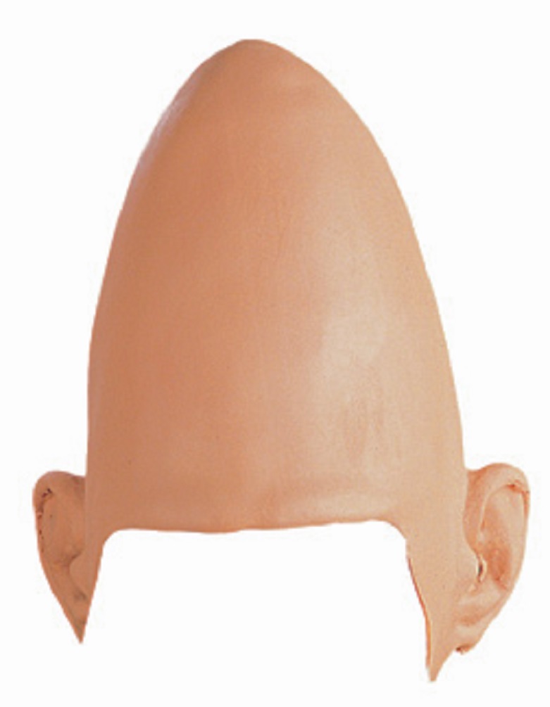 Latex ALIEN DOME Conehead rubber Headpiece BALD CAP Cone head eBay
