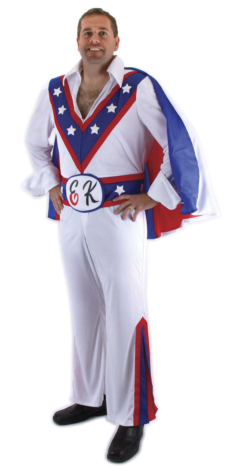 Official 70's Evel Knievel Costume Jumpsuit Cape Stuntman Adult Mens eBay