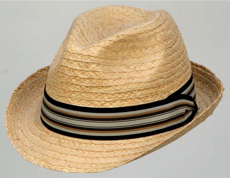 SWANKY STRAW FEDORA Godfather Cuban SUMMER Hat eBay