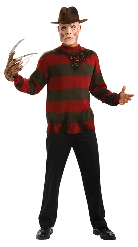 Freddy Krueger Deluxe Sweater Costume Adult XXL Plus Sz
