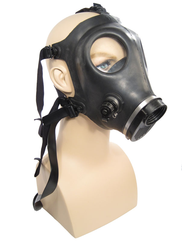 Rubber Industrial Black Gasmask Gas Mask Costume 