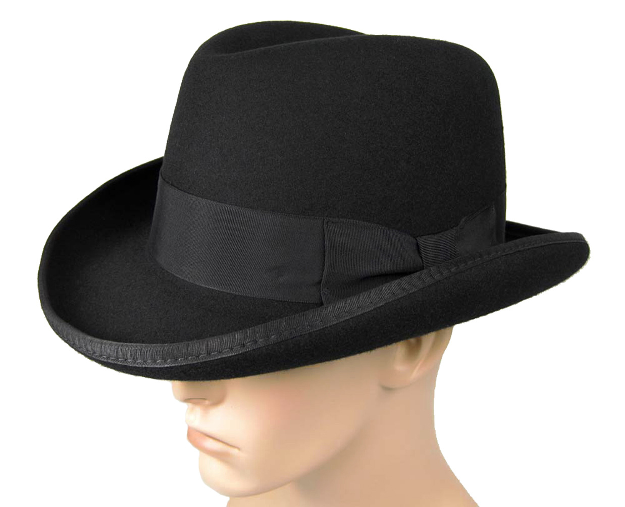 GODFATHER FEDORA 1930s Gangster PIMP MOB Hat Black M L XL XXL | eBay