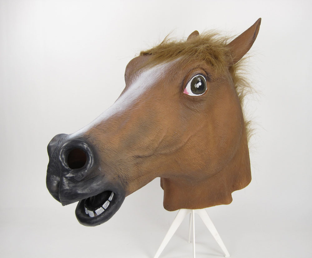 Horse Mask Soft Rubber Vinyl BROWN eBay