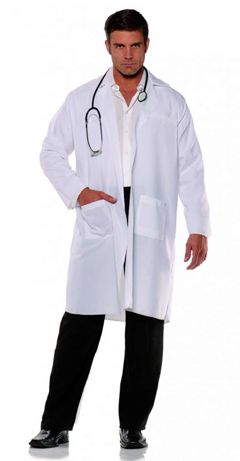 Doctor Mad Scientist White Lab Coat Tech Surgeon Nurse Adult Unisex Costume