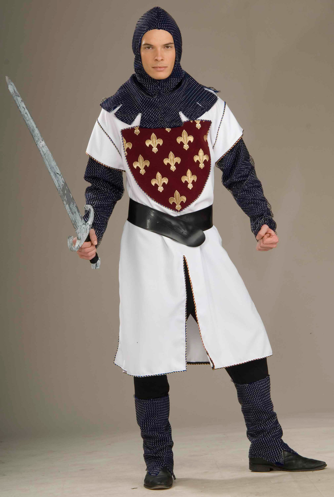 Sir Lancelot Knight Renaissance Faire Tunic Medieval Mens Adult Costume