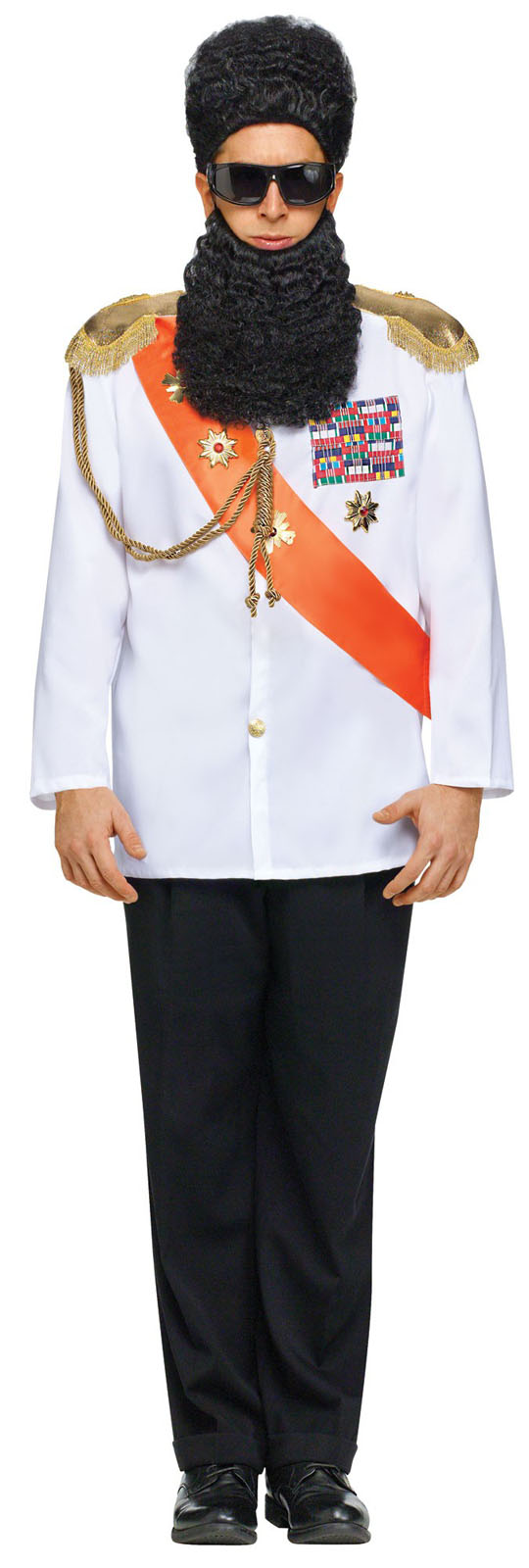 The Dictator Military Costume Mens Adult Jacket Gaddafi Movie Standard