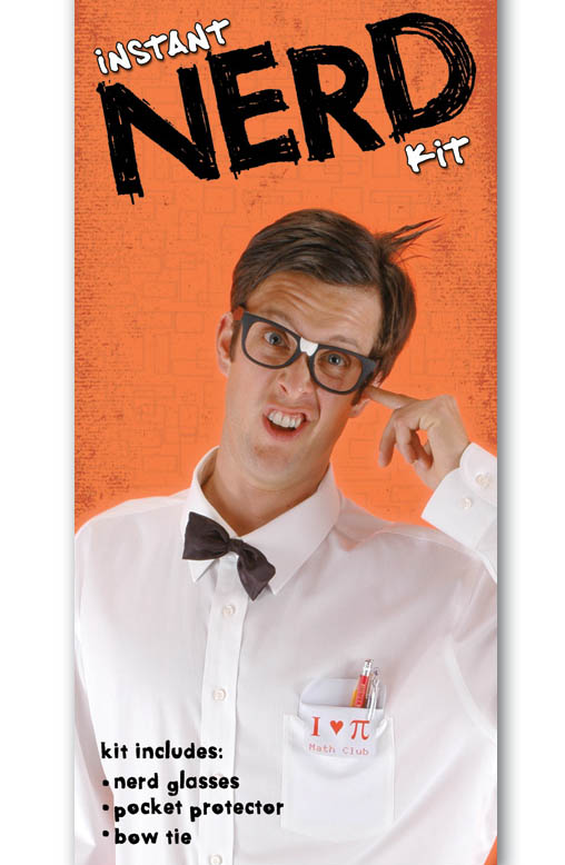 Instant NERD Geek Costume Kit Pocket Protector Glasses Bow Tie eBay