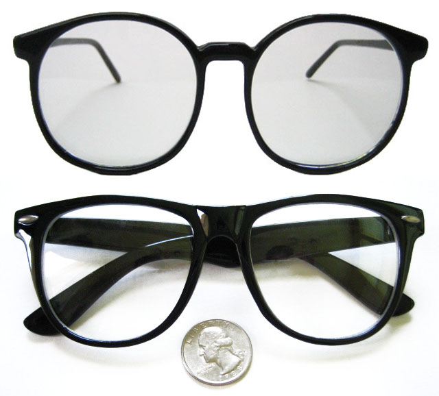 1 Pair of XL Buddy Holly Style Nerd Glasses