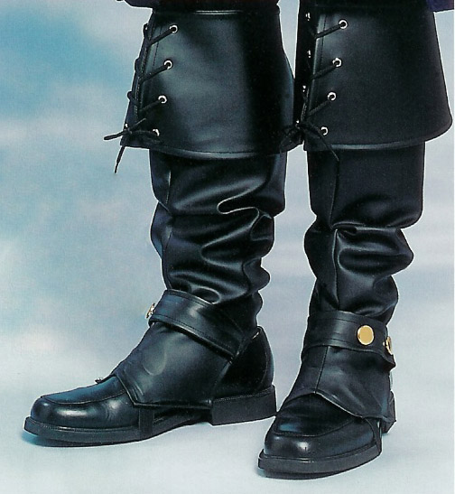 Steampunk Boots Deluxe Vinyl Costume Boot Tops For Adults Womens