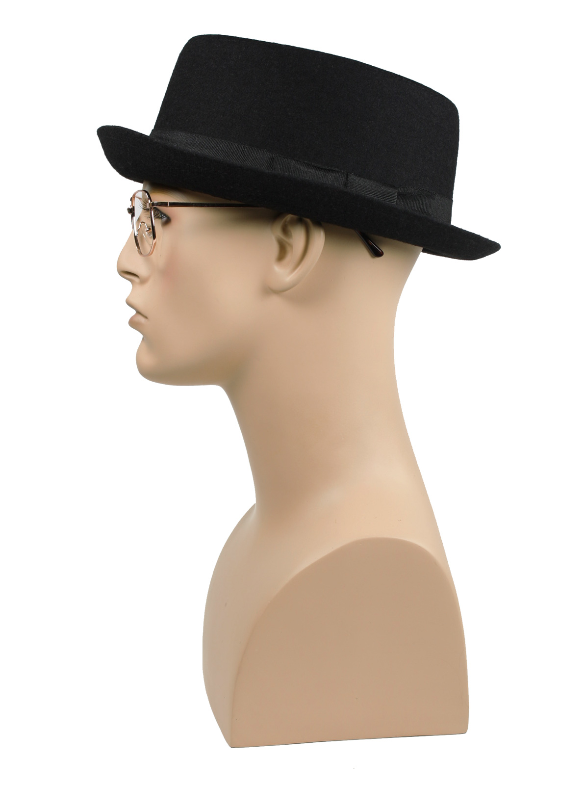 PORK PIE Porkpie Flat Top Walter White Heisenberg FEDORA Hat Black eBay