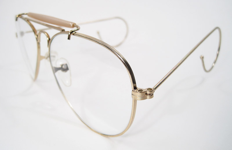 Aviator CABLE ARM Hunter S. Thompson Sunglasses Clear Lens Glasses eBay