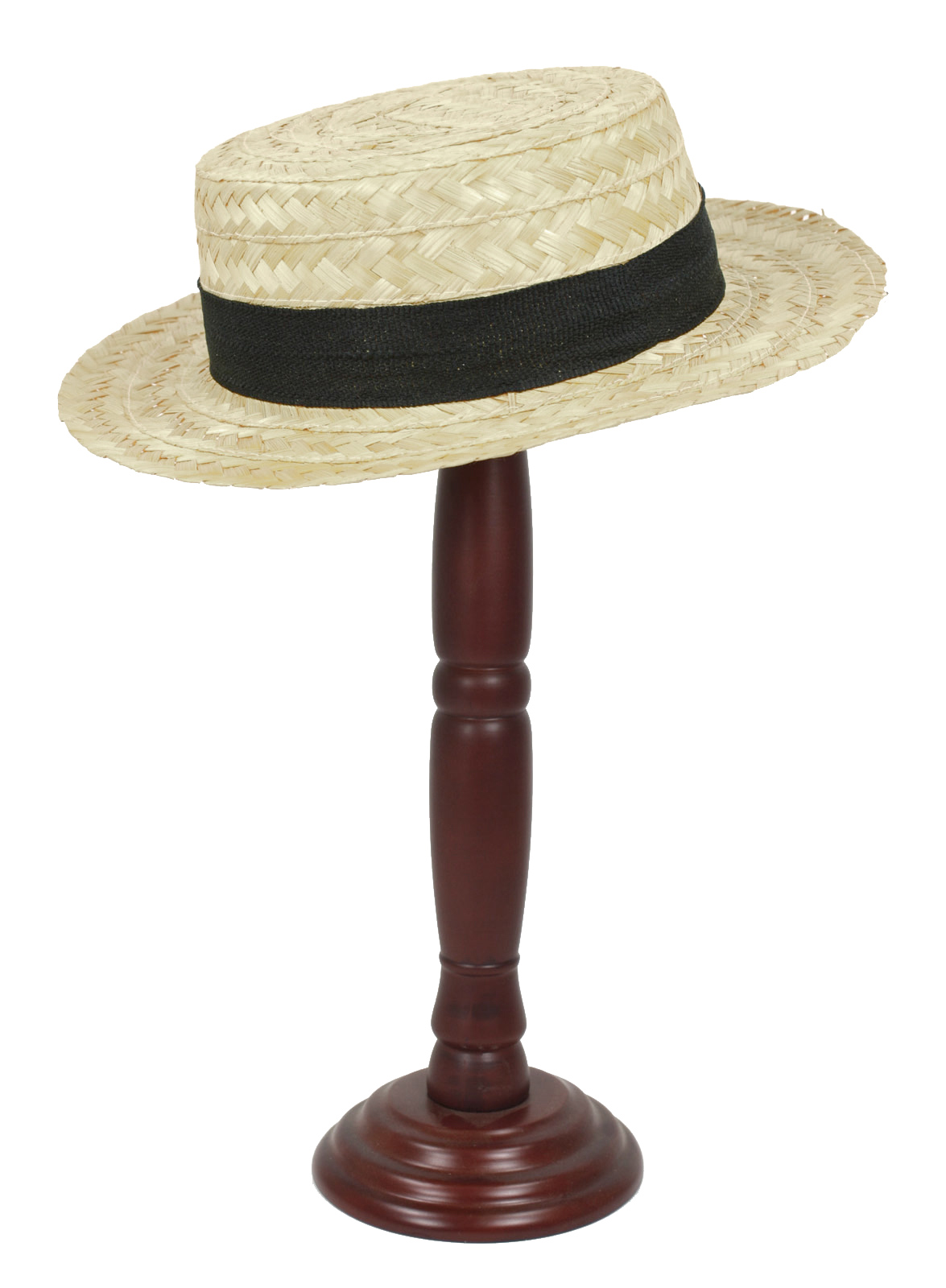 1920's Old Time BOATER Great Gatsby Straw Skimmer Flat Costume Hat eBay