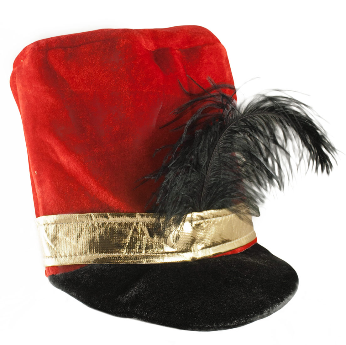 Toy Soldier Nutcracker Christmas with Feather Red Costume Hat eBay