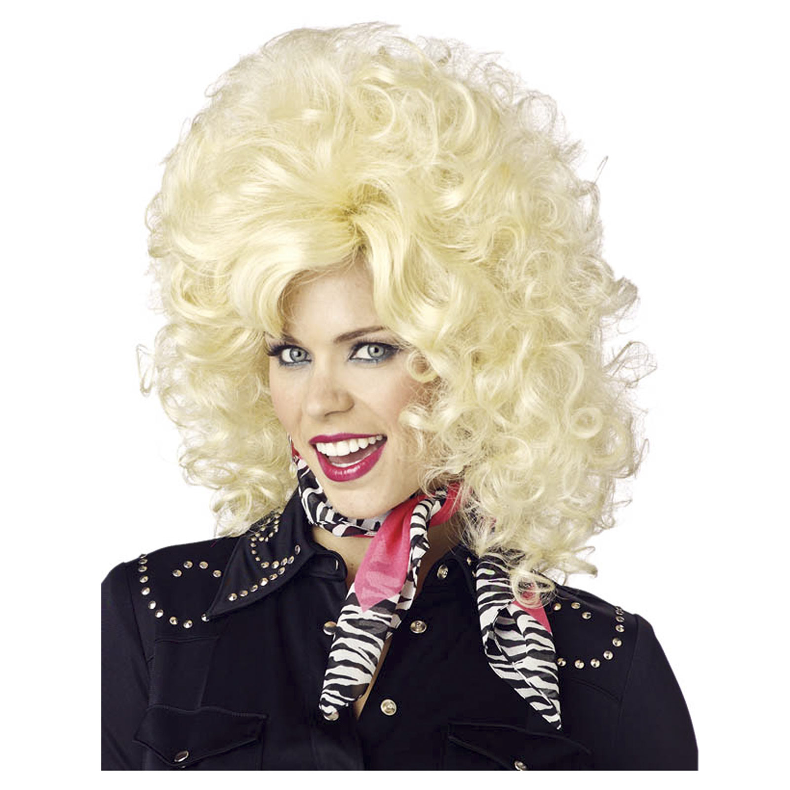 country western diva dolly parton wig color blonde brand new