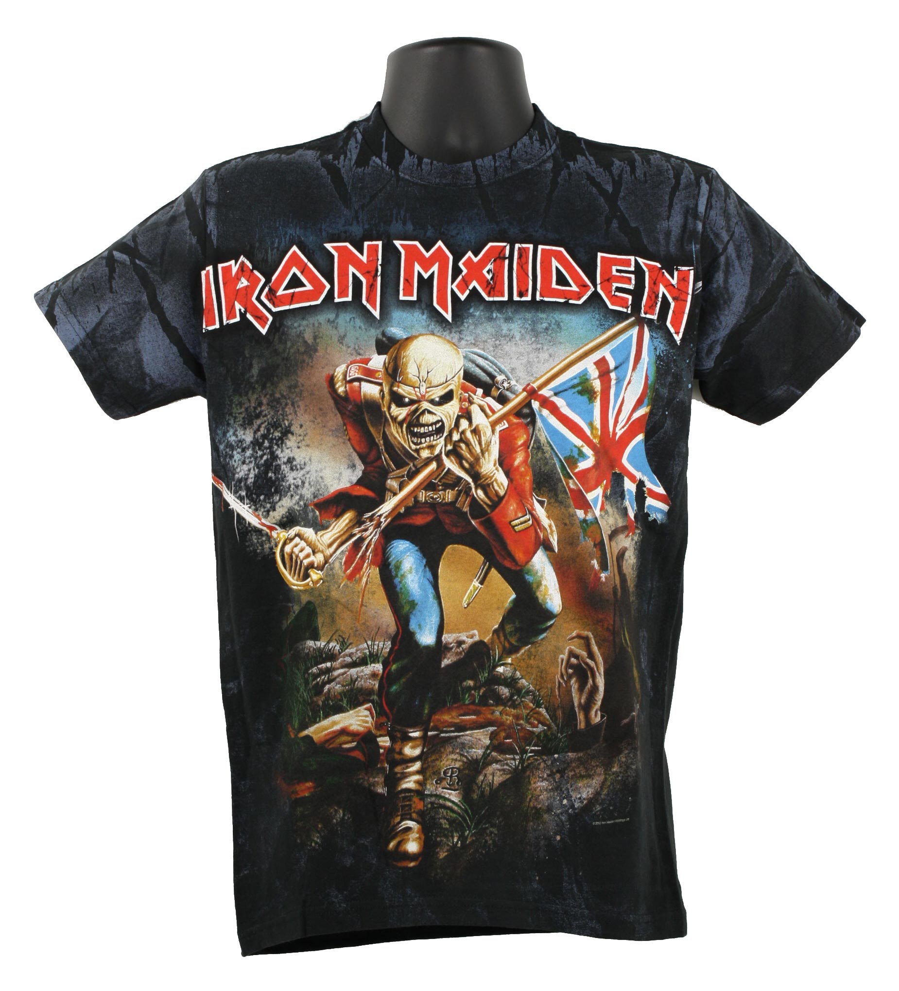 Licensed IRON MAIDEN The Trooper All Over Print Heavy Metal T-Shirt ...