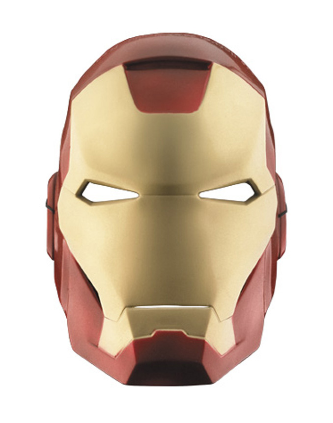 IRON MAN Tony Stark Plastic Half Costume Mask | eBay