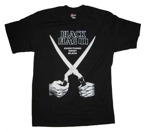 BLACK FLAG Everything Went Black OLD School T Shirt  