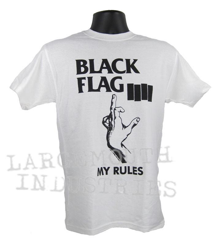 BLACK FLAG MY RULES Old School ROLLINS PUNK T-Shirt | eBay