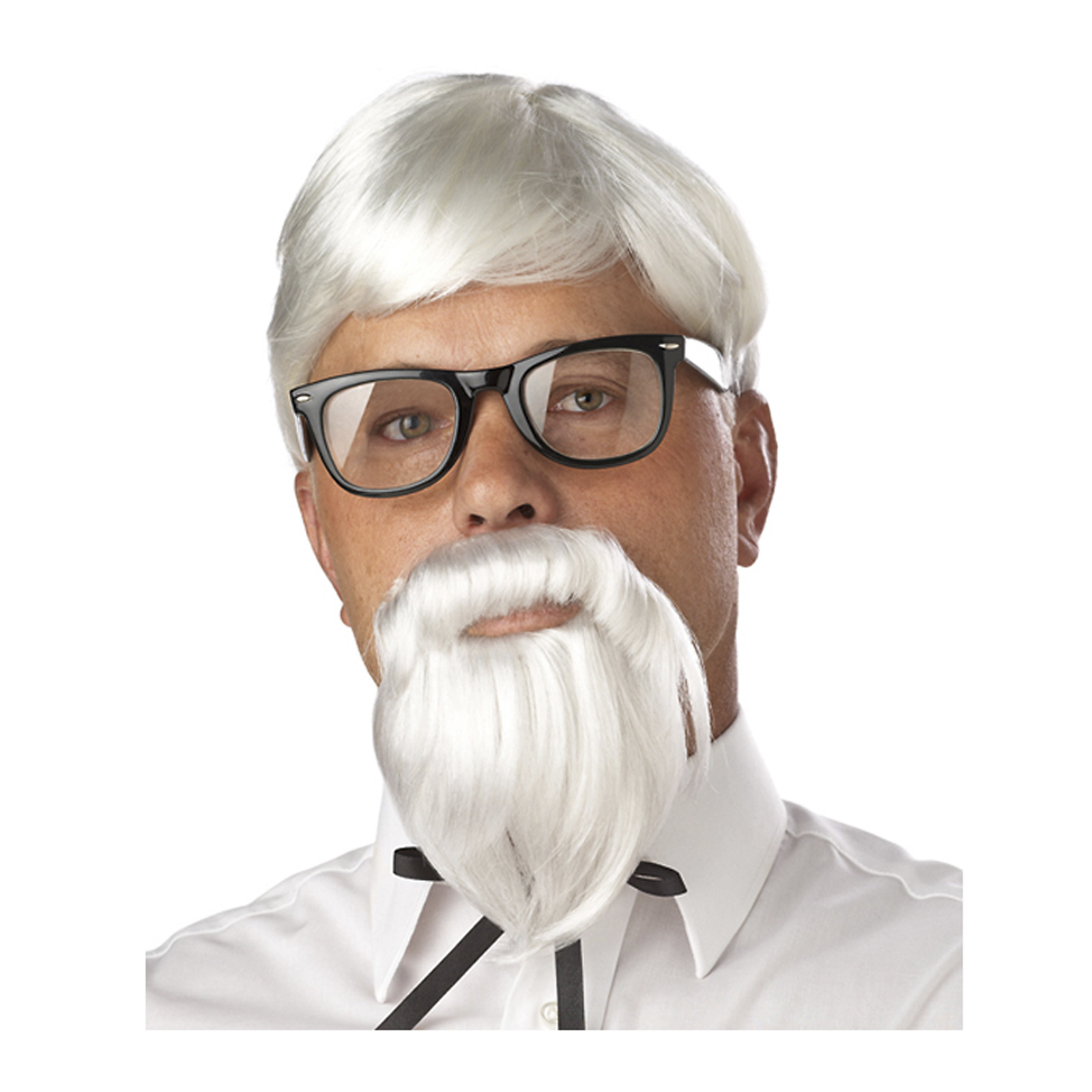 The Colonel Sanders Southern Man White Wig and Beard