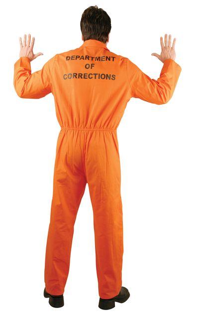 Inmate Prison JAIL UNIFORM Jumpsuit Costume ADULT M L X