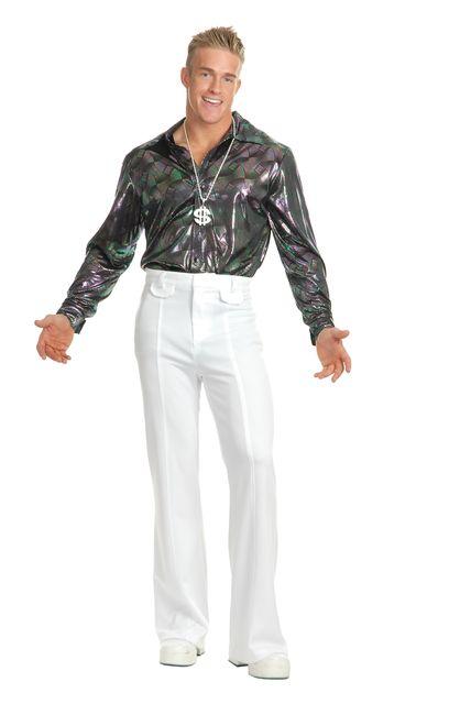 70's DISCO fever DANCE White Tight Costume PANTS Adult Men's | eBay