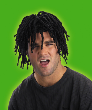 Short JAMAICAN Bob Marley RASTA Dreadlocks Costume WIG  