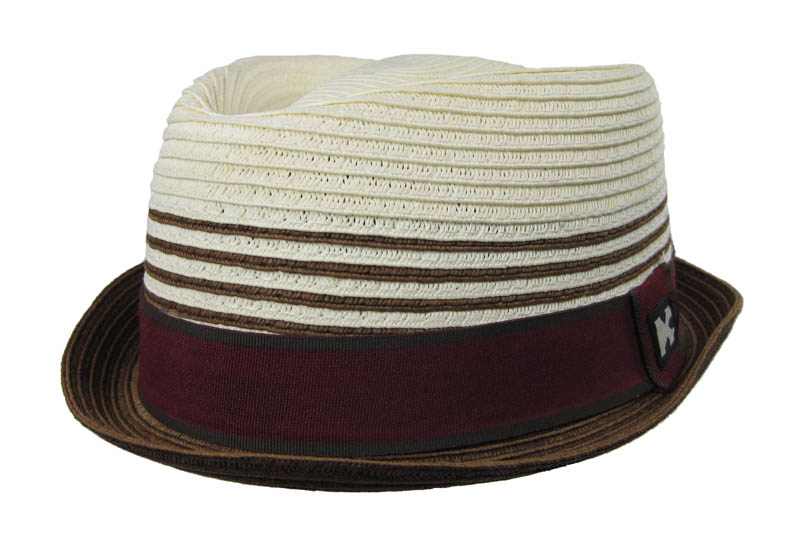 SWANKY TOYO Flat Top FEDORA SUMMER SKA Hat Maroon | eBay