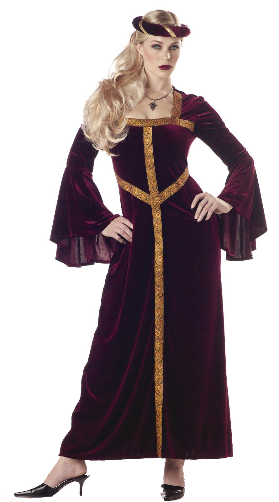 Snow White Medieval Huntsman Costume Guinevere Evil Queen Dress Velvet New L