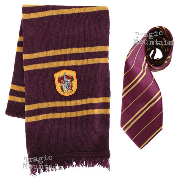 HARRY POTTER Gryffindor House WOOL SCARF + Tie Necktie | eBay