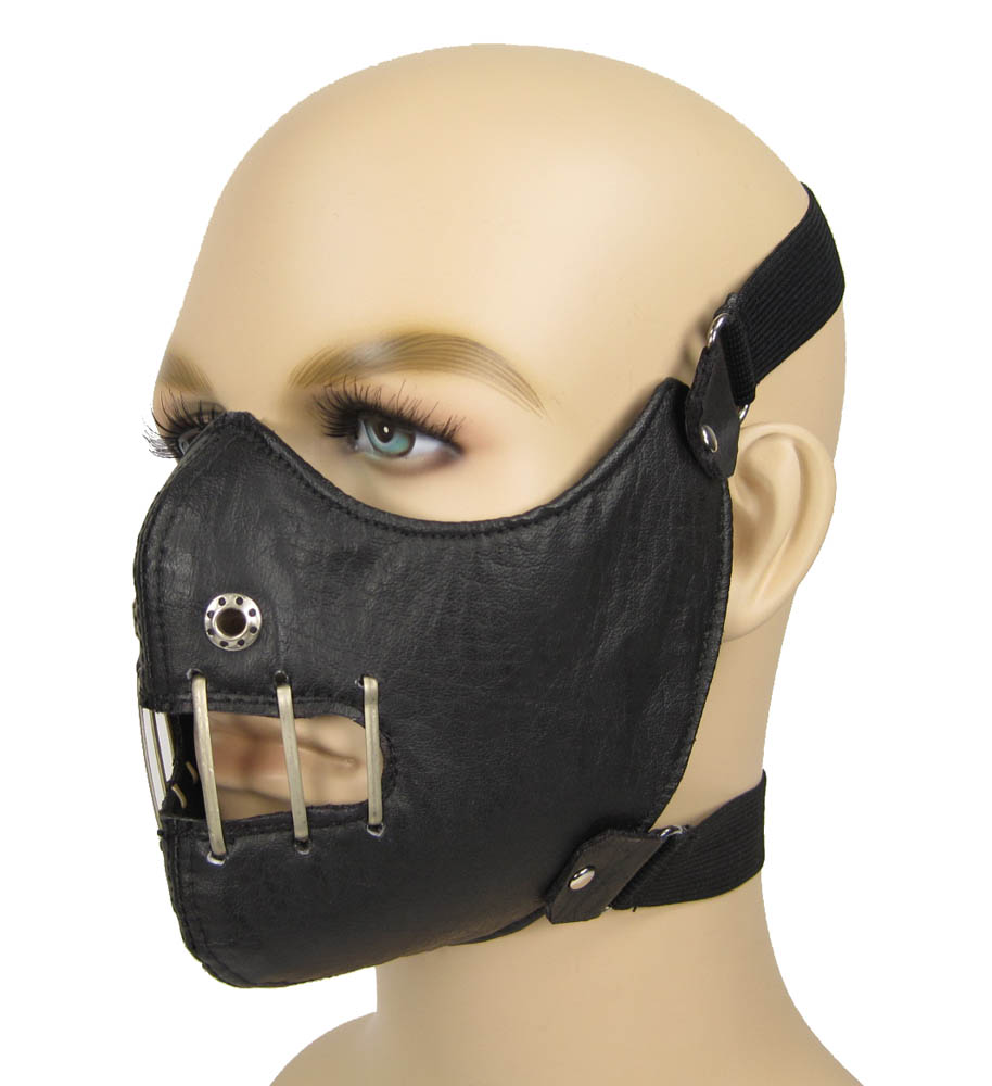 FAUX Leather Hannibal Lecter Silence of the Lambs Gimp Mask | eBay