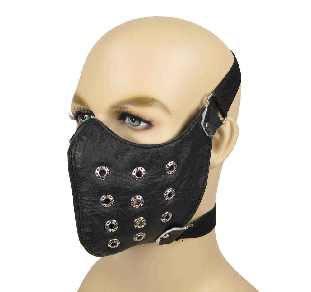 FAUX Leather Hannibal Lecter Silence of the Lambs Gimp Mask Black | eBay