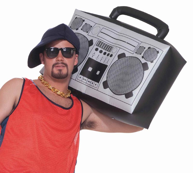 Inflatable Ghetto Blaster Boom BOX old school rapper  