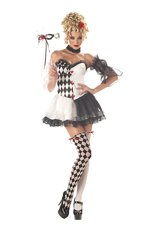 Sexy Le Belle Harlequin Masquerade Costume Women S M L XL | eBay