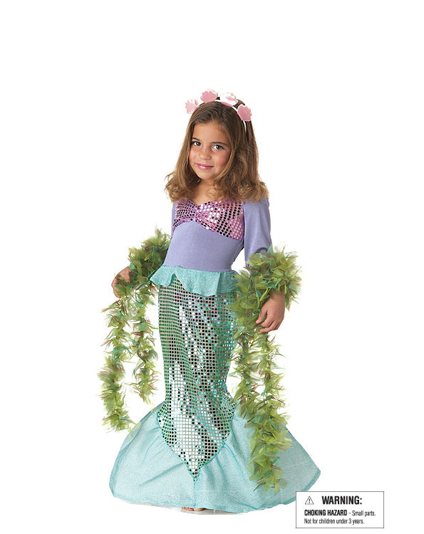 LIL MERMAID Costume Dress CHILD Toddler 3 4 4 6  