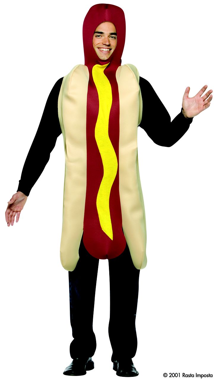 Hot Dog Costume Lightweight Full Body Men's Teen Unisex Bodysuit Mascot