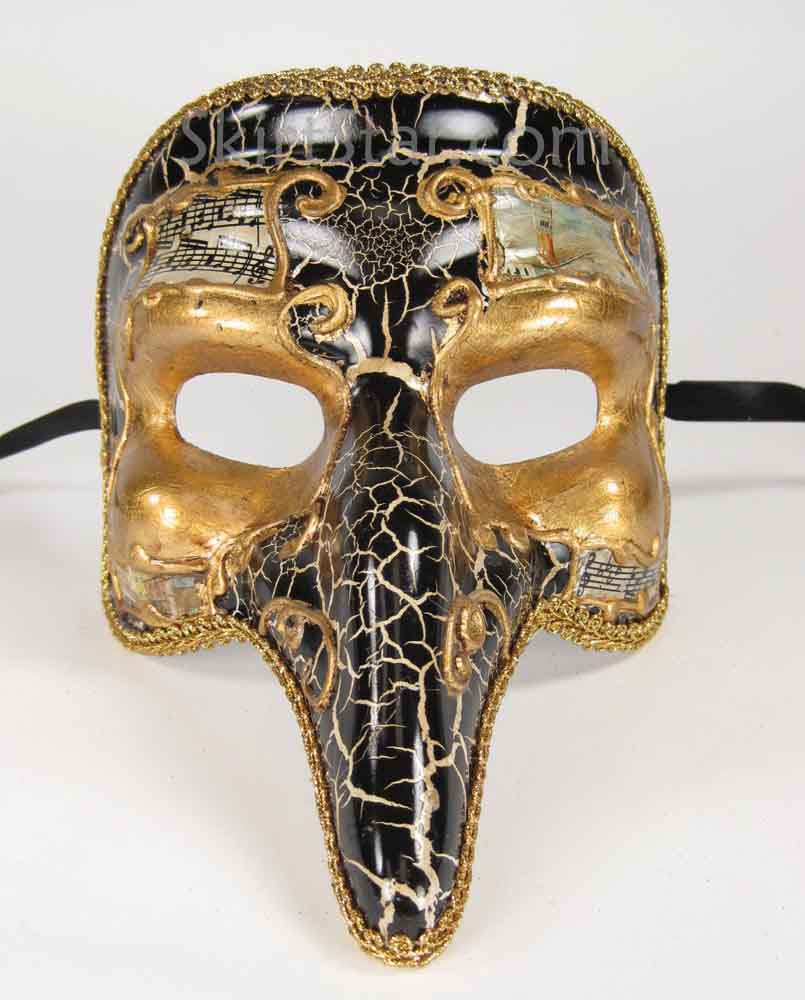 ROMAN WARRIOR GREEK VENETIAN half face MASK masquerade BLACK mens 