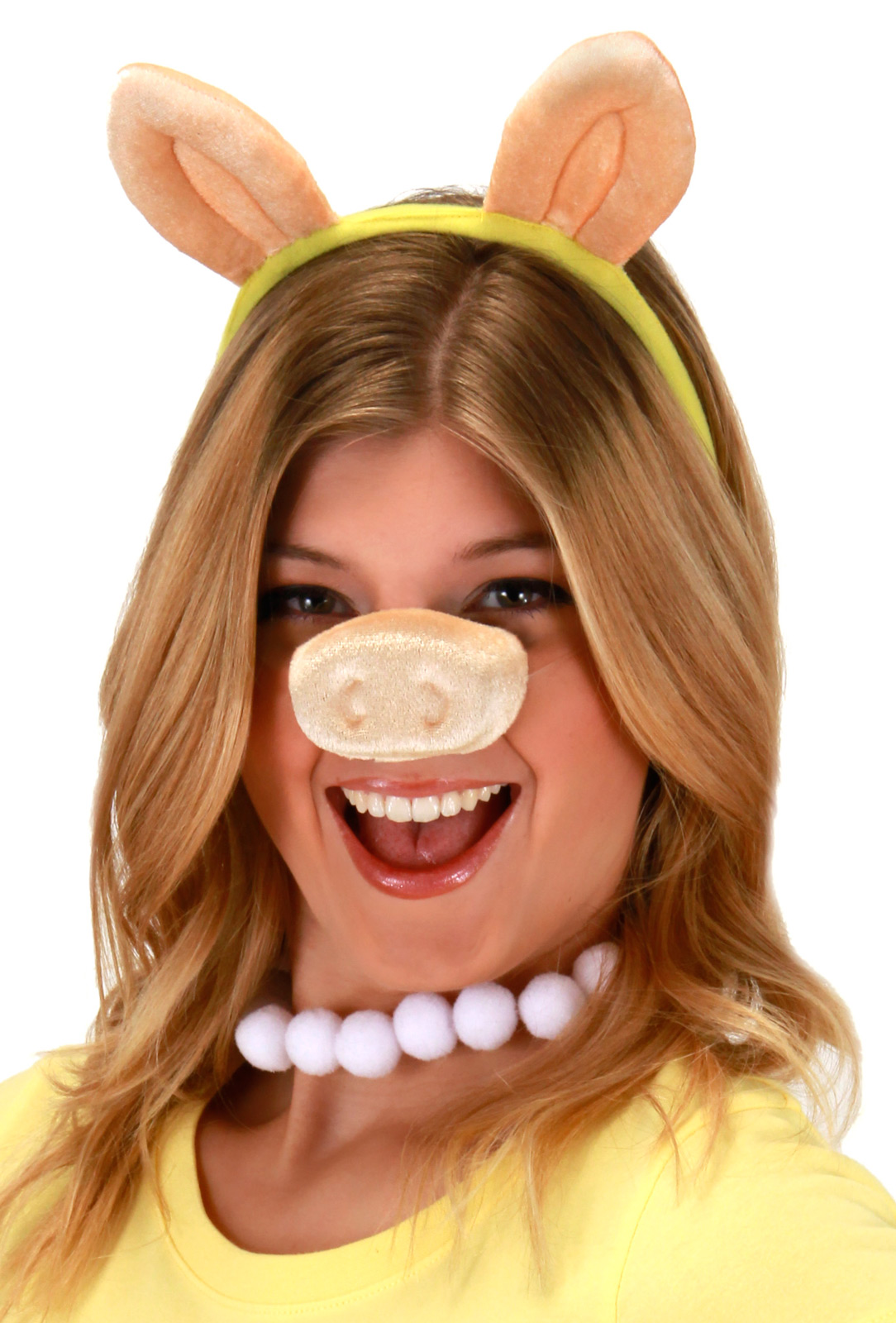 The Muppets Miss Piggy Pig Headband Snout Nose Costume Set Kit | eBay