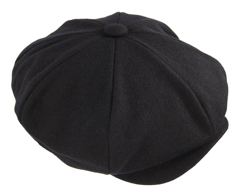 NEWSBOY 8 Panel IVY Driver STEAMPUNK wool HAT Black | eBay
