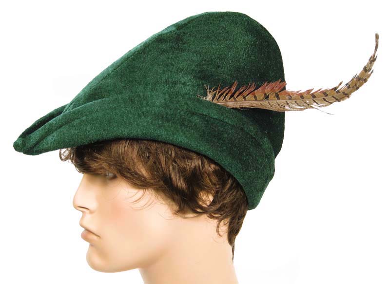 ROBIN HOOD Nottingham Green Renaissance Costume HAT  